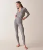 LETO KNIT PANT -- HEATHERED GREY sold by Doen