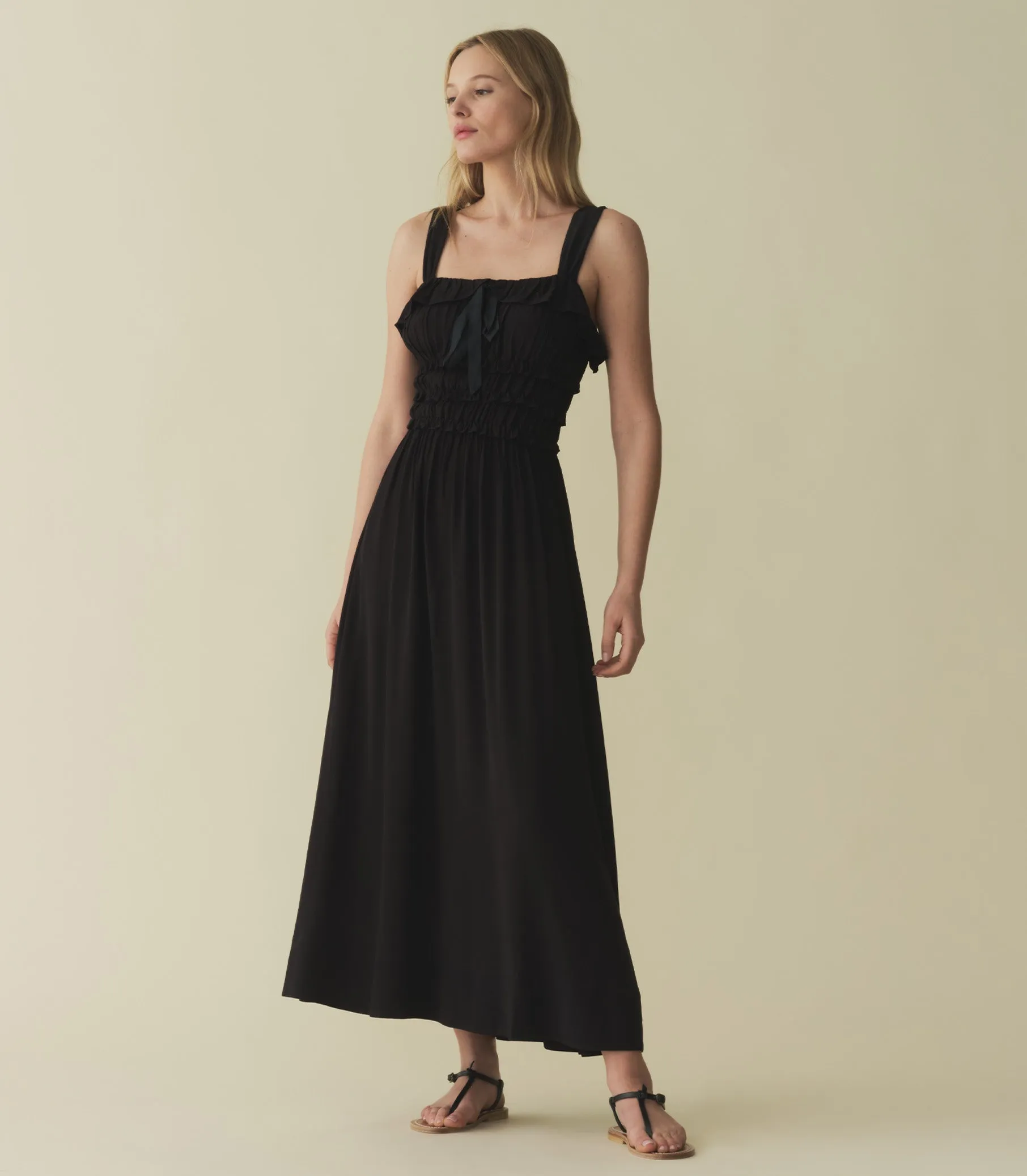 CAROLYNN DRESS -- BLACK sold by Doen