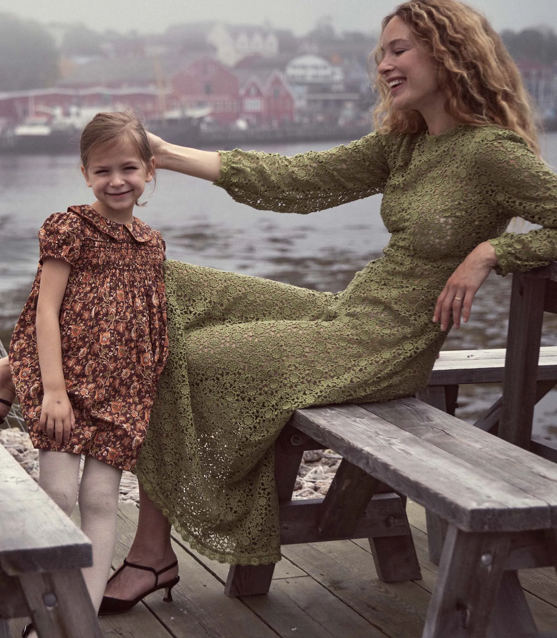 ANGELIQUE DRESS -- POIRE VERTE sold by Doen product image thumbnail 4