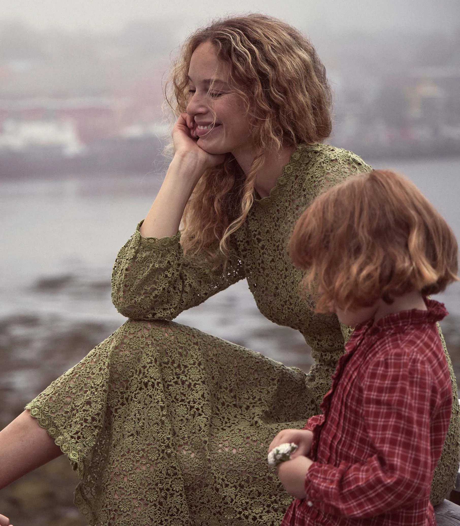 ANGELIQUE DRESS -- POIRE VERTE sold by Doen product image thumbnail 3