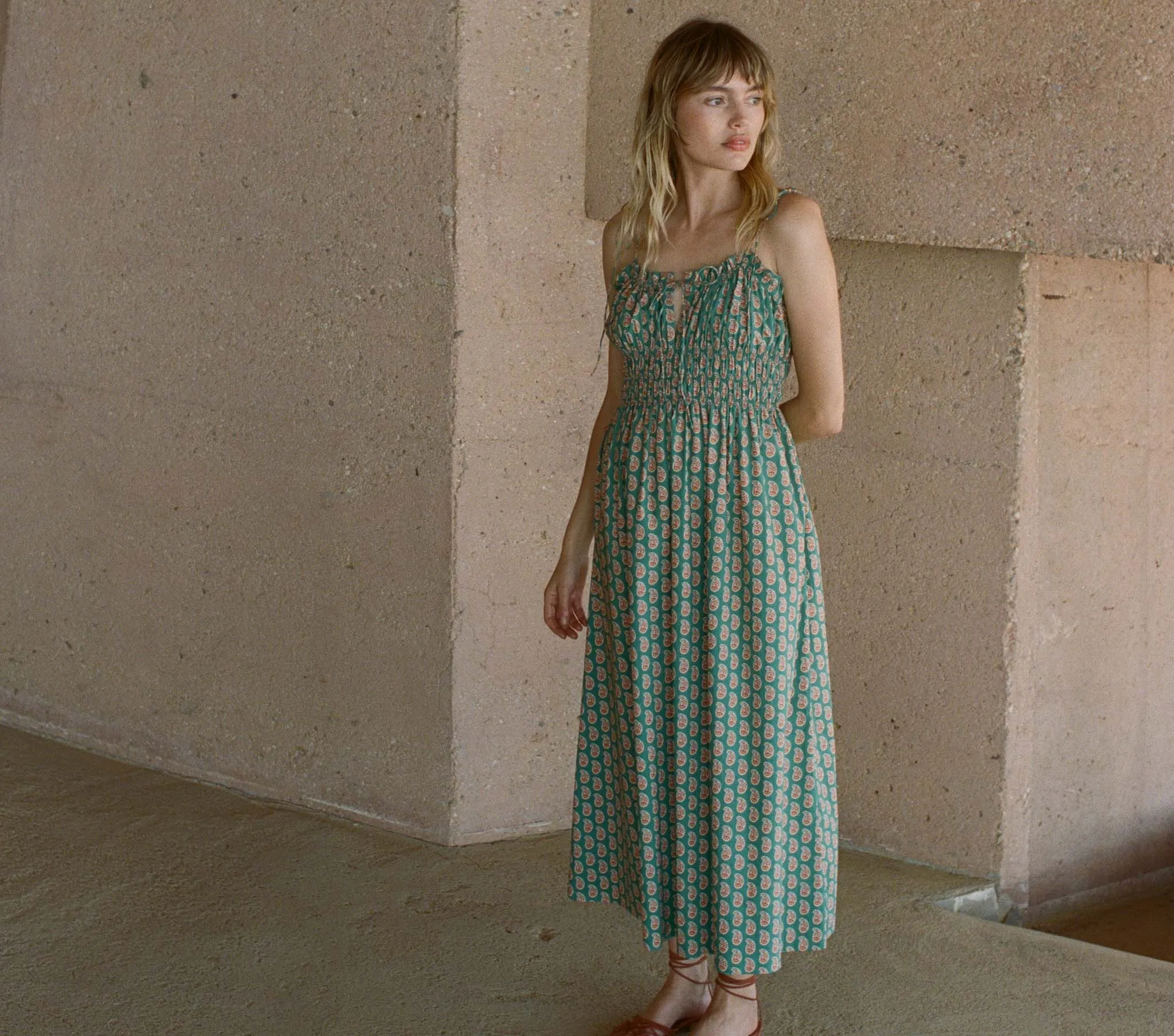 HMD -- RHODA DRESS -- SUNRISE PAISLEY sold by Doen