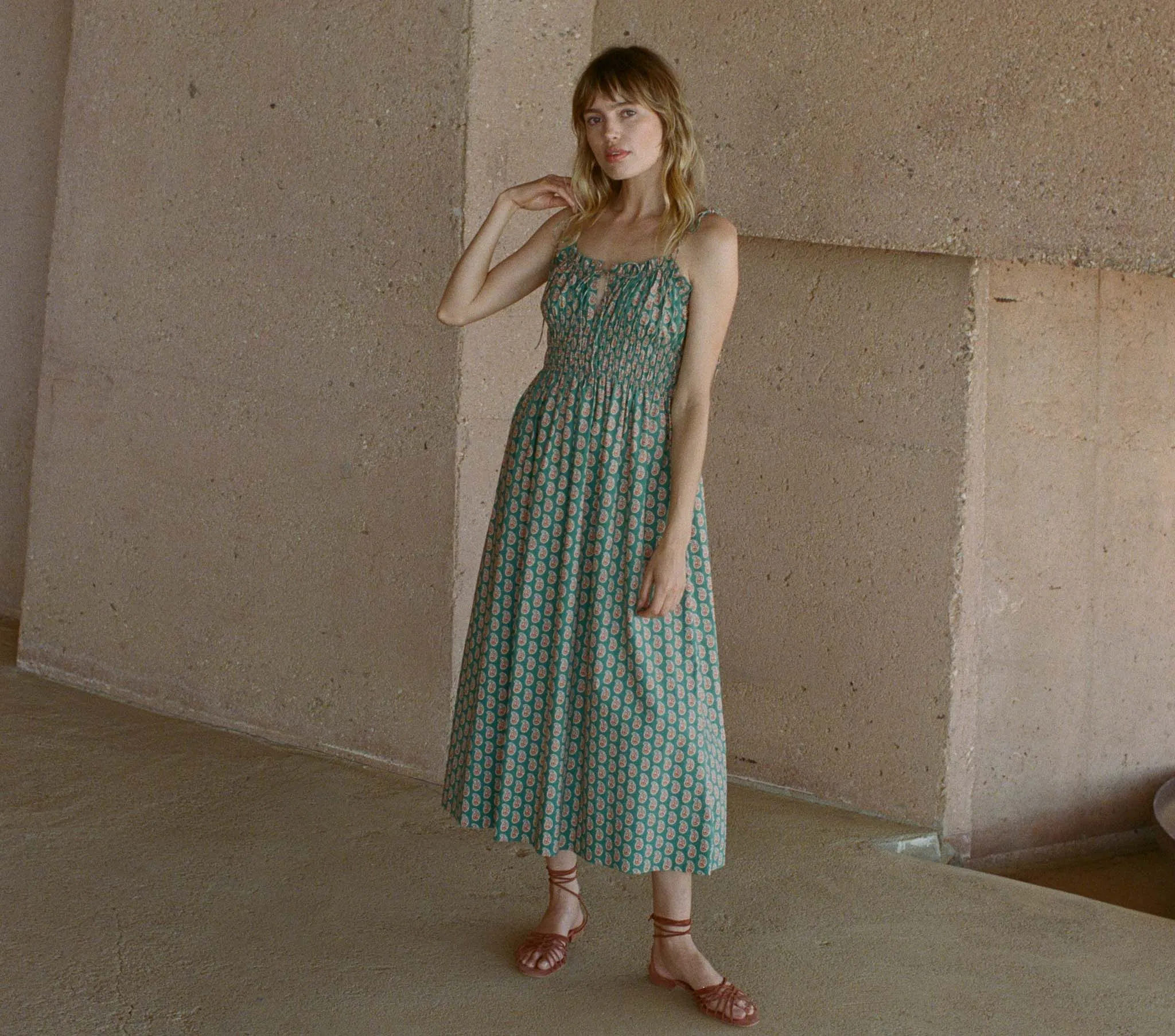 HMD -- RHODA DRESS -- SUNRISE PAISLEY sold by Doen product image thumbnail 2