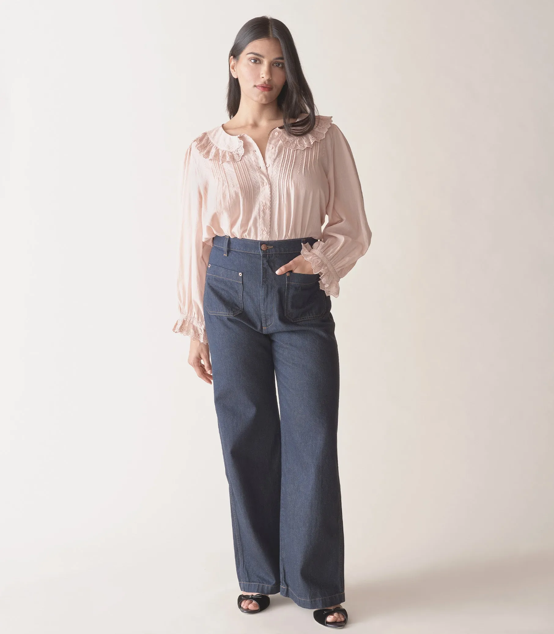 HMD -- HELENE TOP -- SUNDRIED ROSE sold by Doen product image thumbnail 3