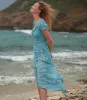 ASHLYNN DRESS -- BLEU DAISY FIELDS sold by Doen