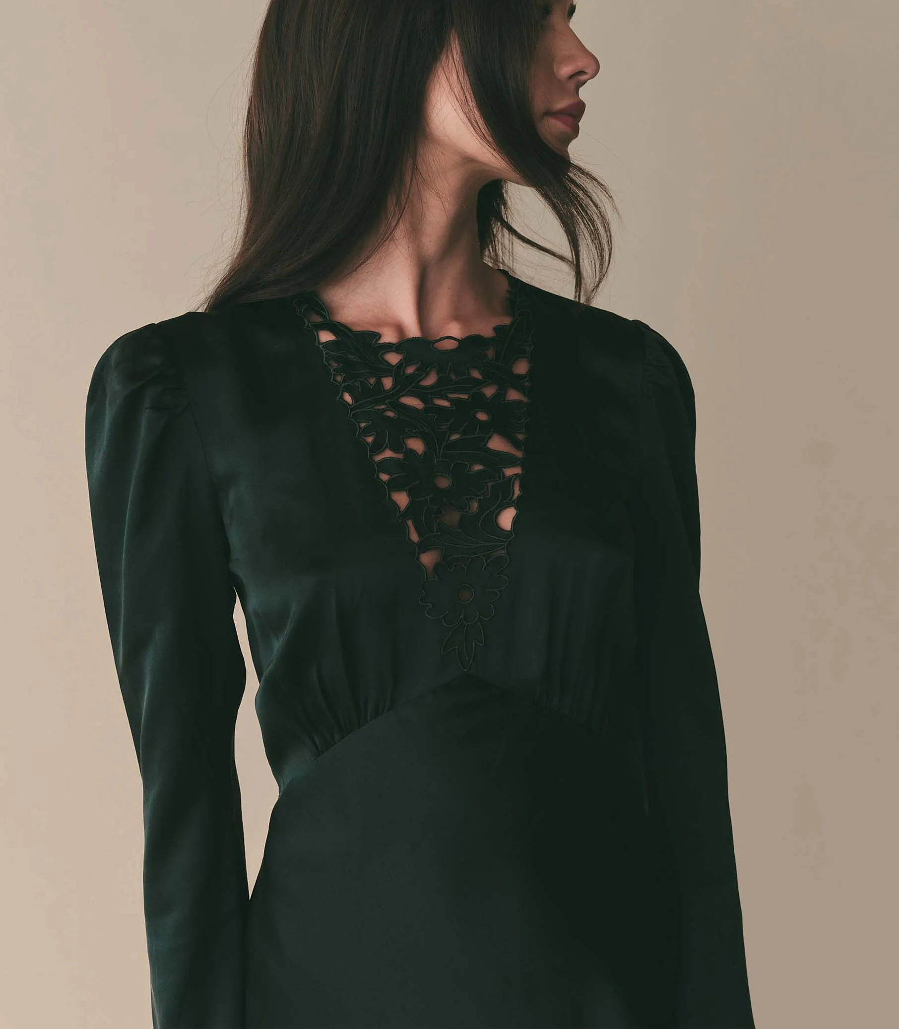MELINDA DRESS -- ALPINE GREEN sold by Doen product image thumbnail 2