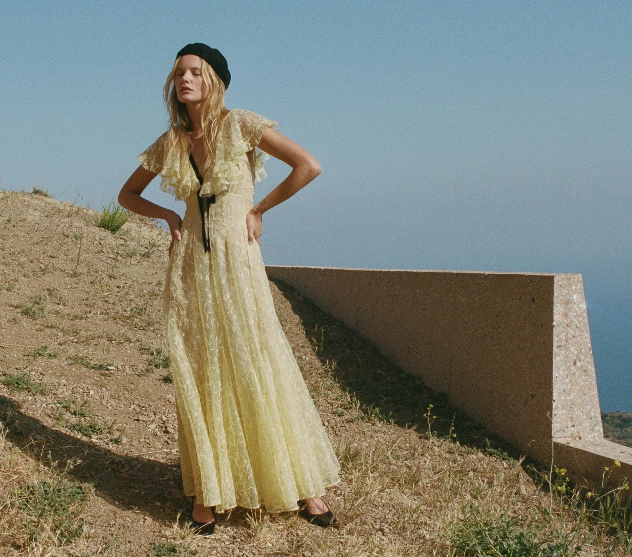 HMD -- AUDETTE DRESS -- WILDFLOWER HONEY sold by Doen