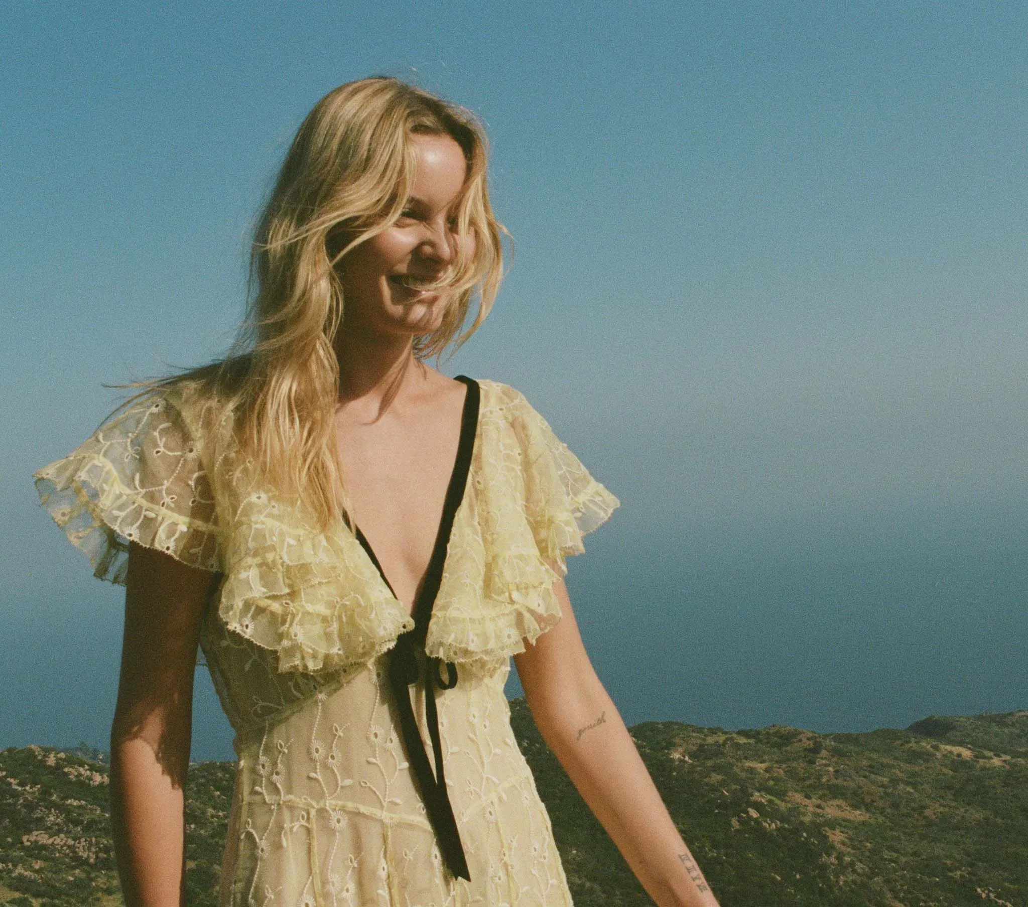 HMD -- AUDETTE DRESS -- WILDFLOWER HONEY sold by Doen product image thumbnail 2