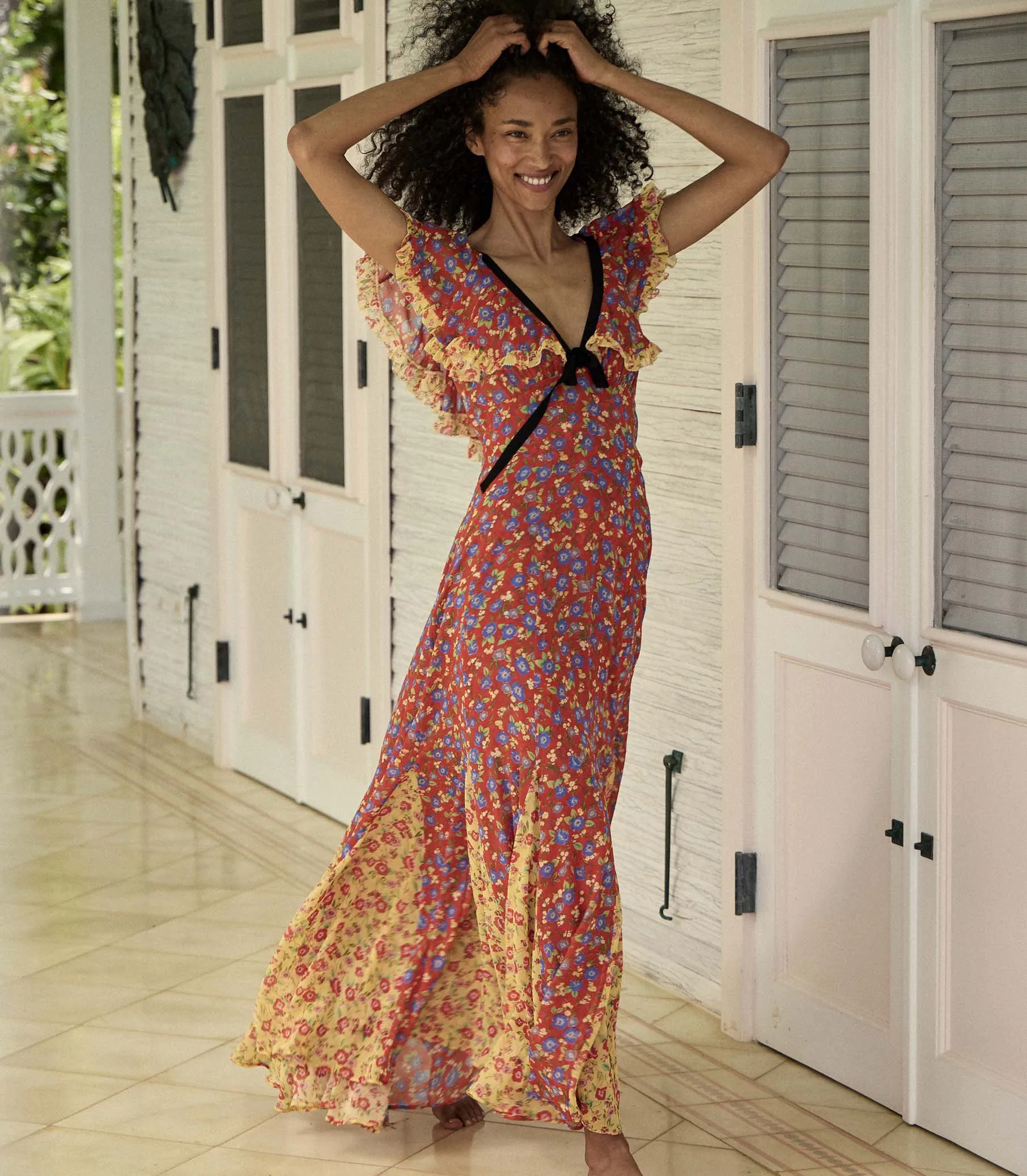 AUDETTE DRESS -- DAYFLOWER MEADOW sold by Doen product image thumbnail 2