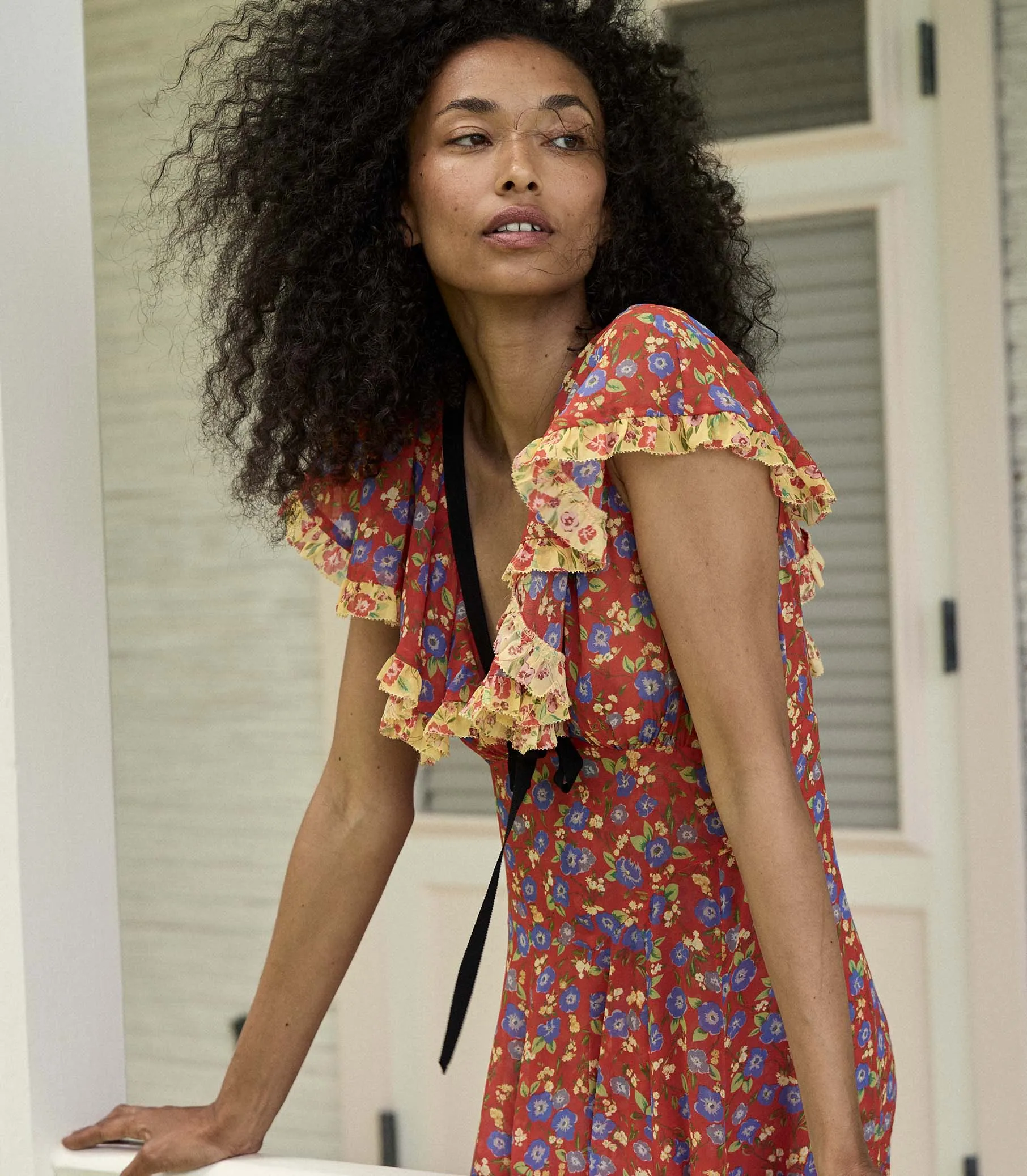 AUDETTE DRESS -- DAYFLOWER MEADOW sold by Doen product image thumbnail 5