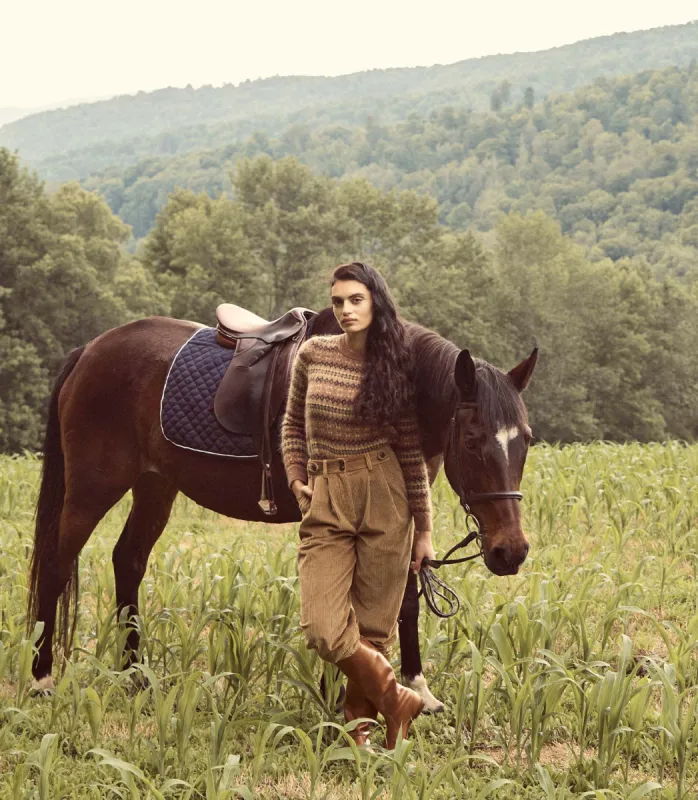 ATHERTON PANT -- CHESTNUT BROWN sold by Doen