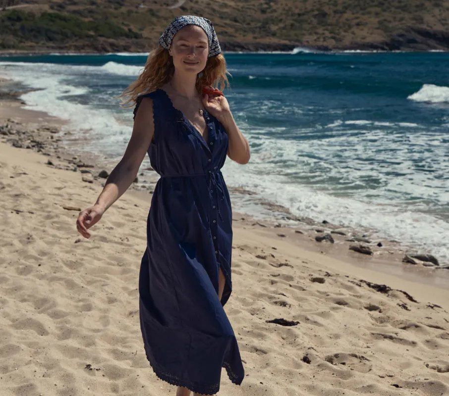 HMD -- SAISON DRESS -- ADRIATIC sold by Doen