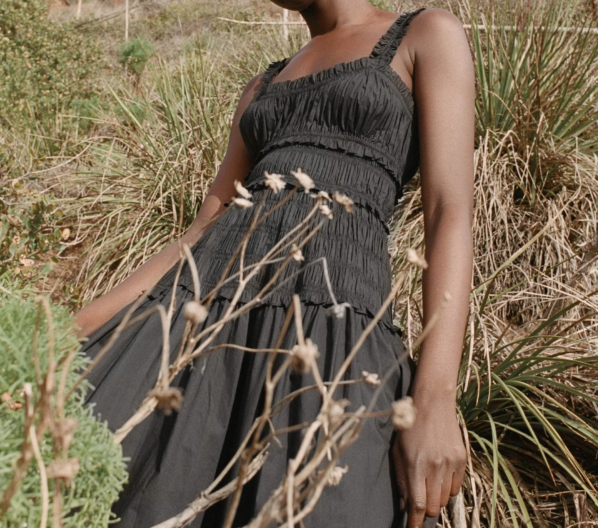 HMD -- MARIANNE DRESS -- BLACK sold by Doen product image thumbnail 2