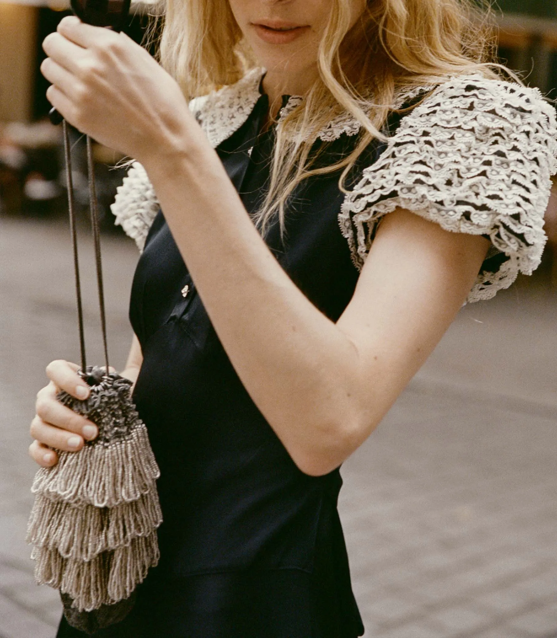 PASCALLE PURSE -- ANTIQUE STERLING sold by Doen