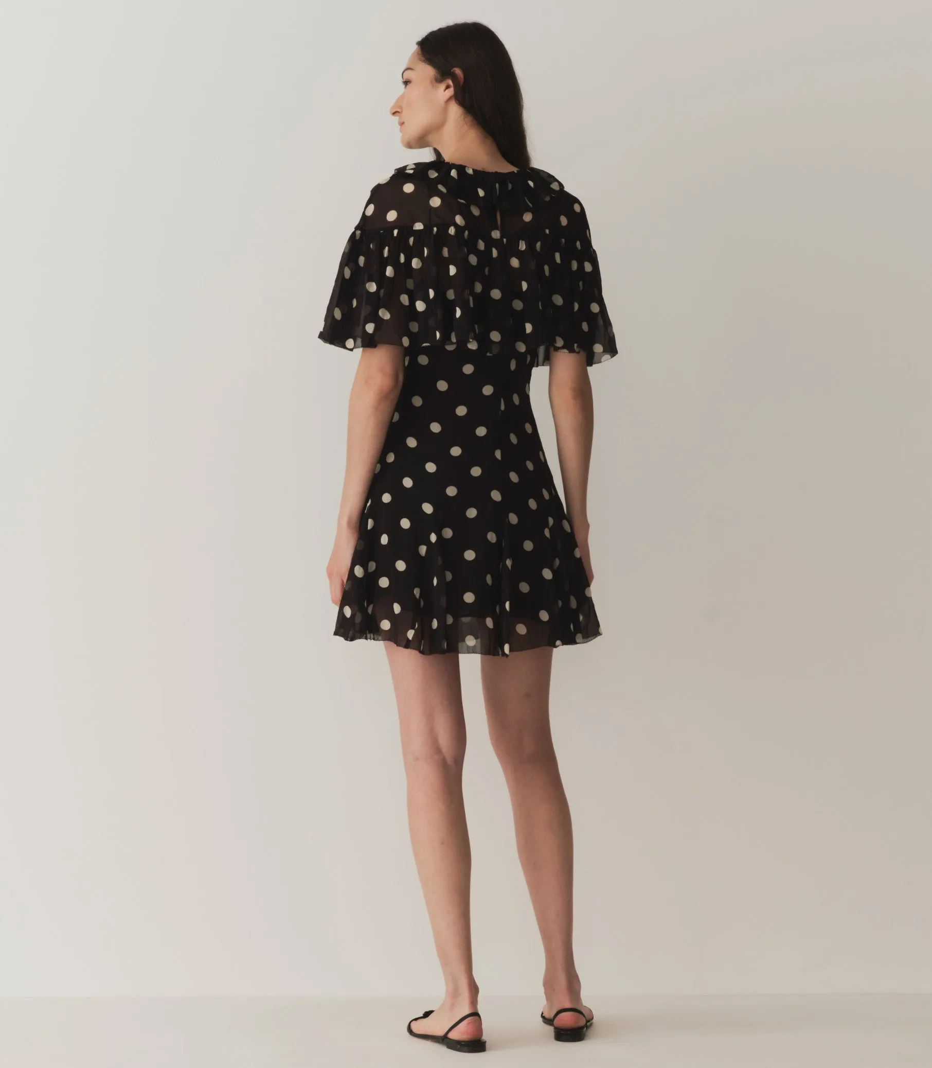 KAYLIN DRESS -- NOIR SOLSTICE SKY DOT sold by Doen product image thumbnail 4