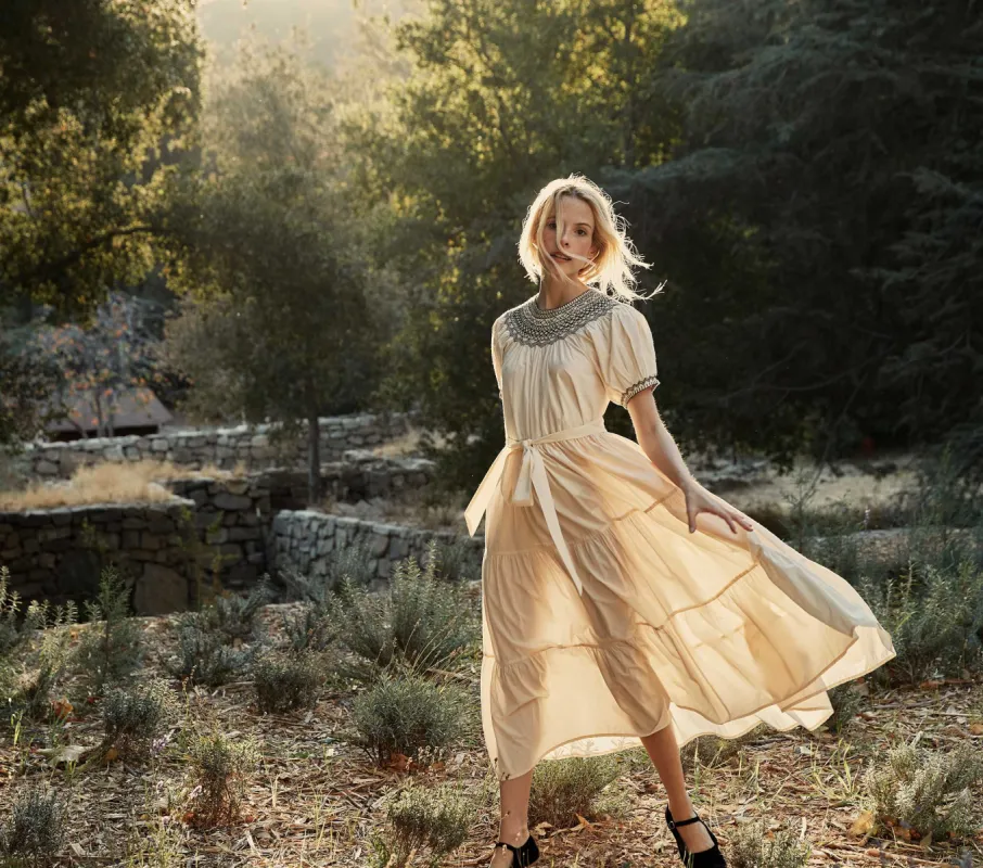 HMD -- GILDA DRESS -- MAGNOLIA sold by Doen