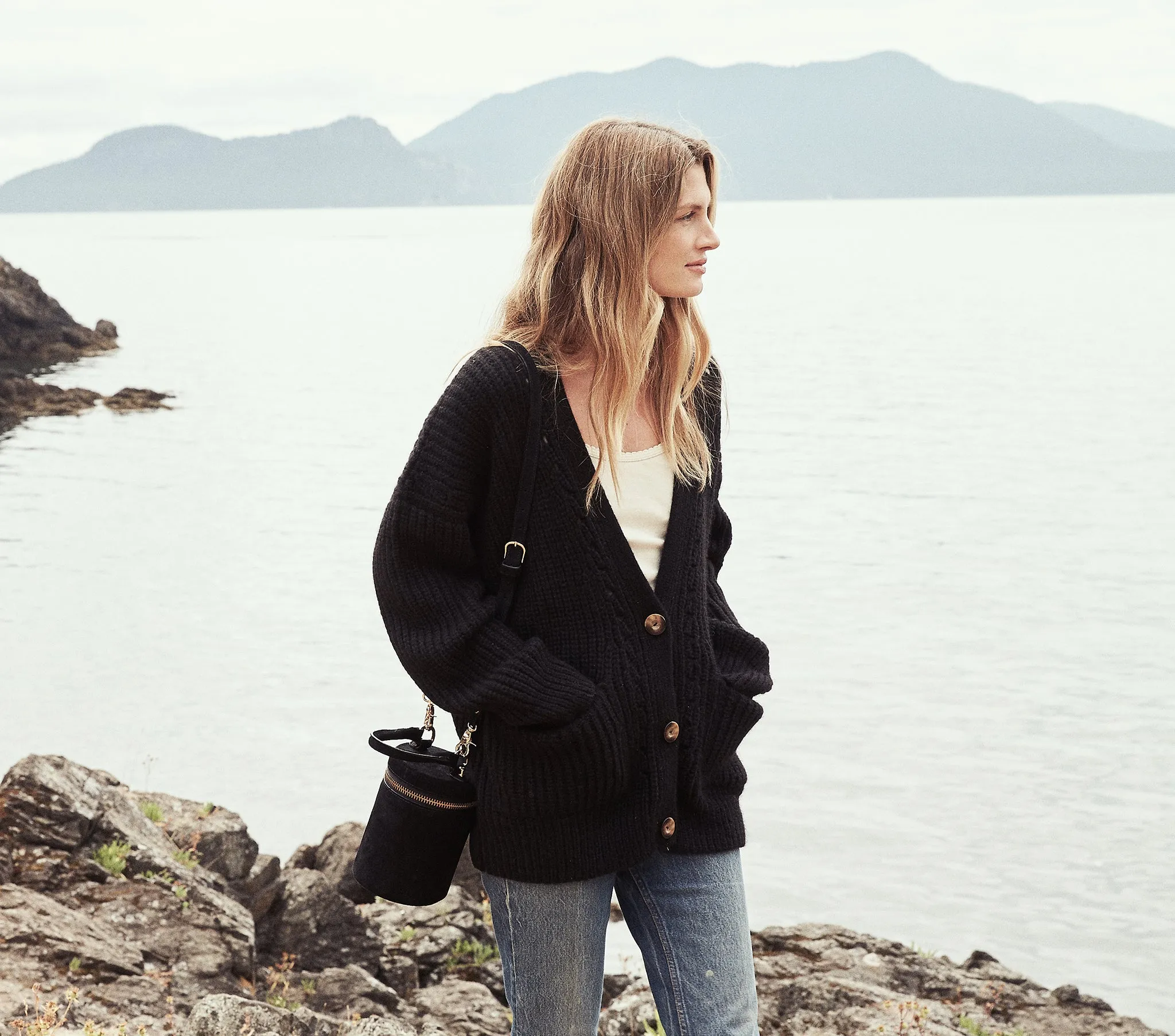 HMD -- ADELIA SWEATER -- BLACK sold by Doen product image thumbnail 5