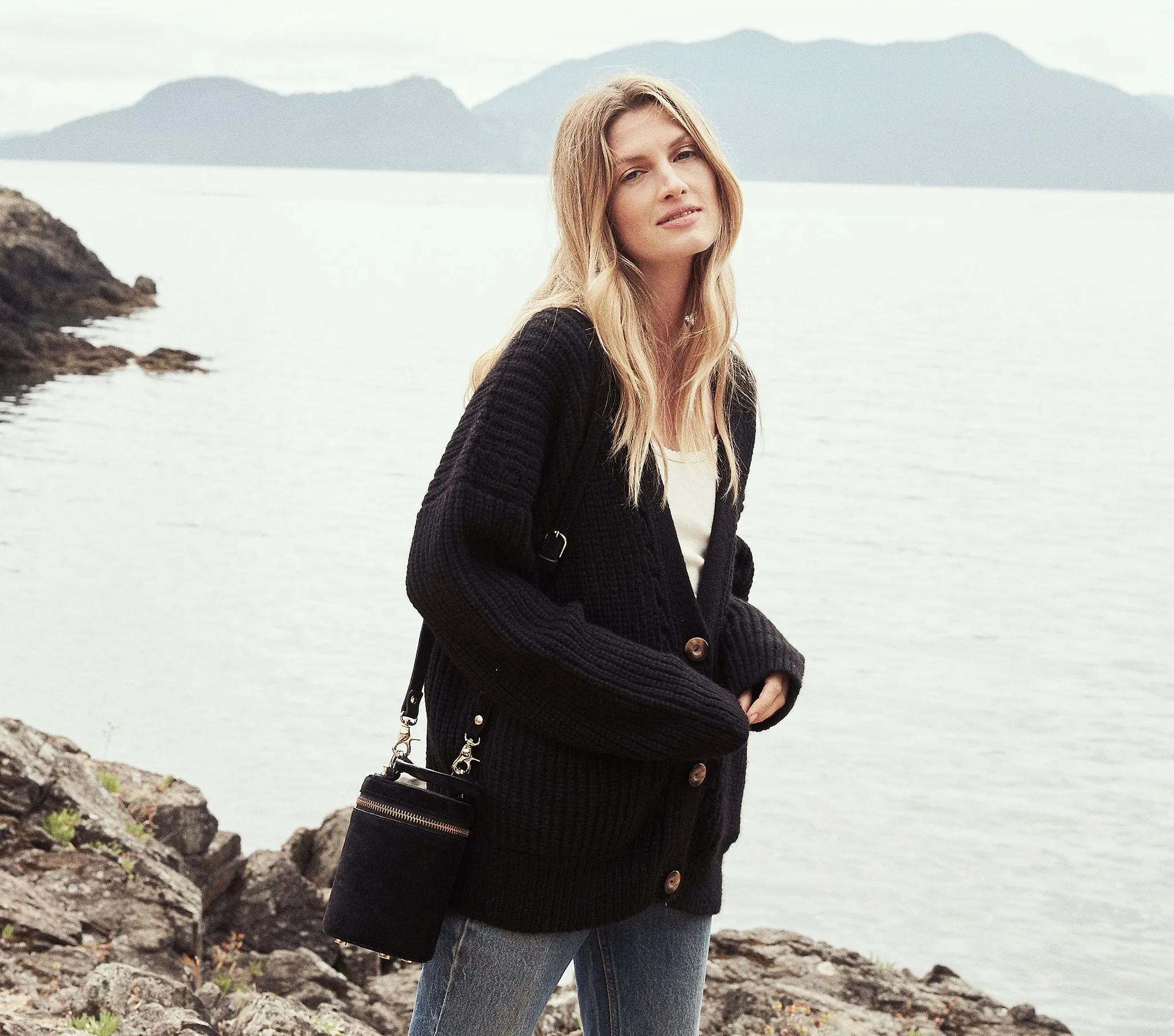 HMD -- ADELIA SWEATER -- BLACK sold by Doen product image thumbnail 3