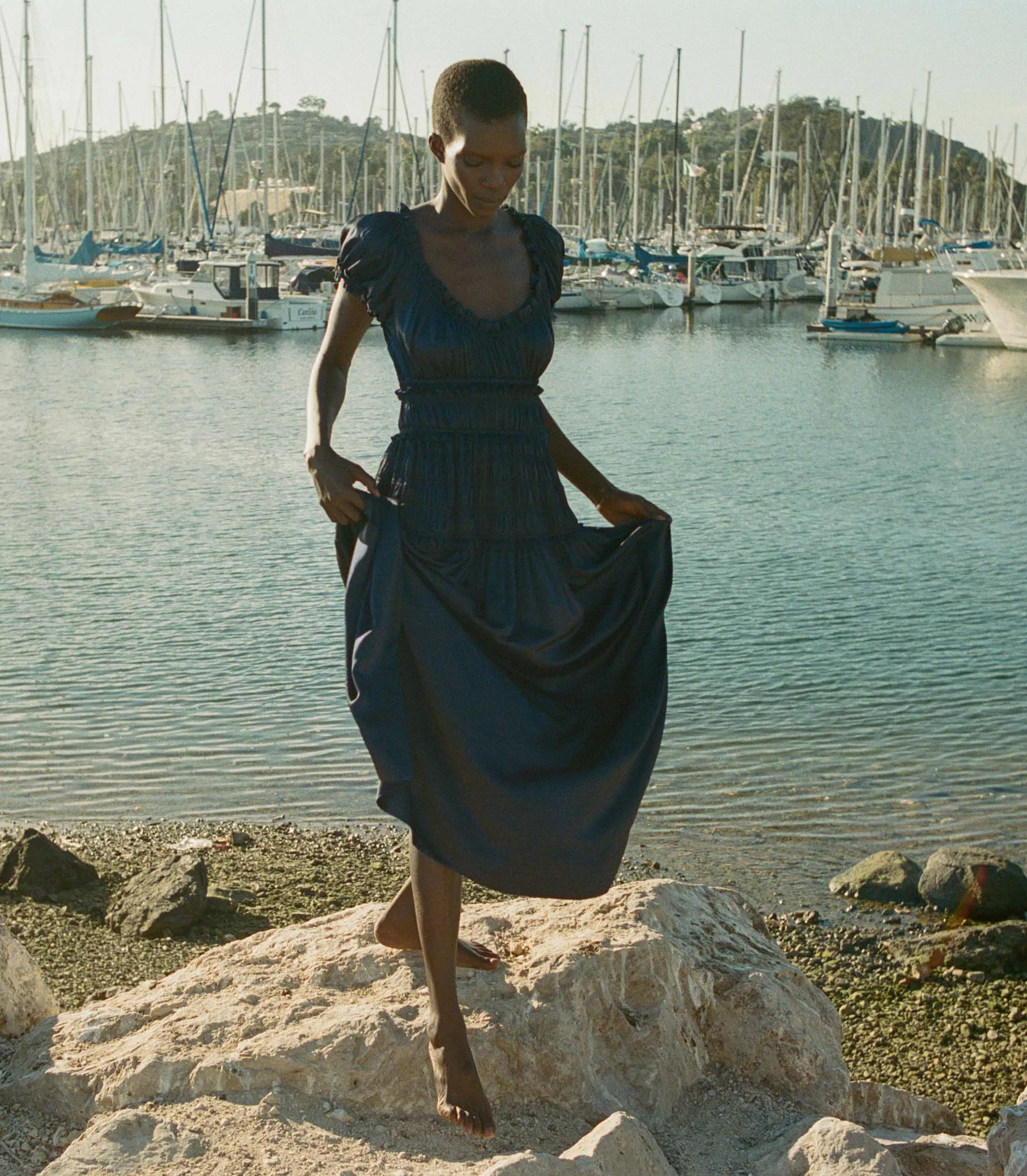 LEANNE DRESS -- NAVY sold by Doen product image thumbnail 2