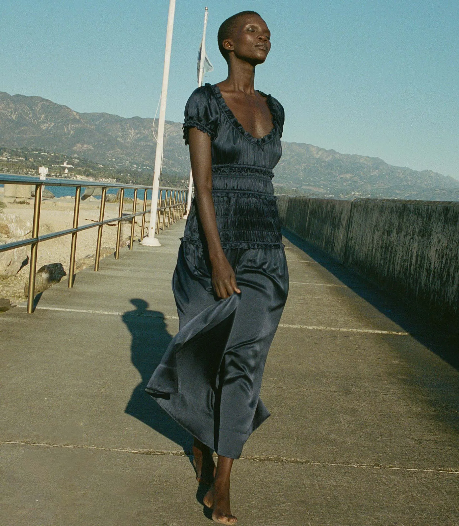 LEANNE DRESS -- NAVY sold by Doen product image thumbnail 3