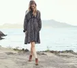 HMD -- AZALEA DRESS -- BLACK PRAIRIE PAISLEY sold by Doen