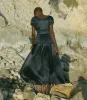 LEANNE DRESS -- NAVY sold by Doen