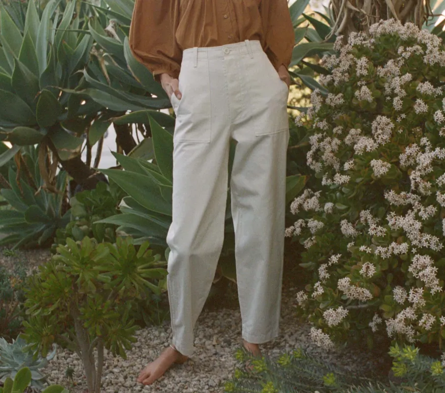 WALKER PANT -- NUTMILK sold by Doen