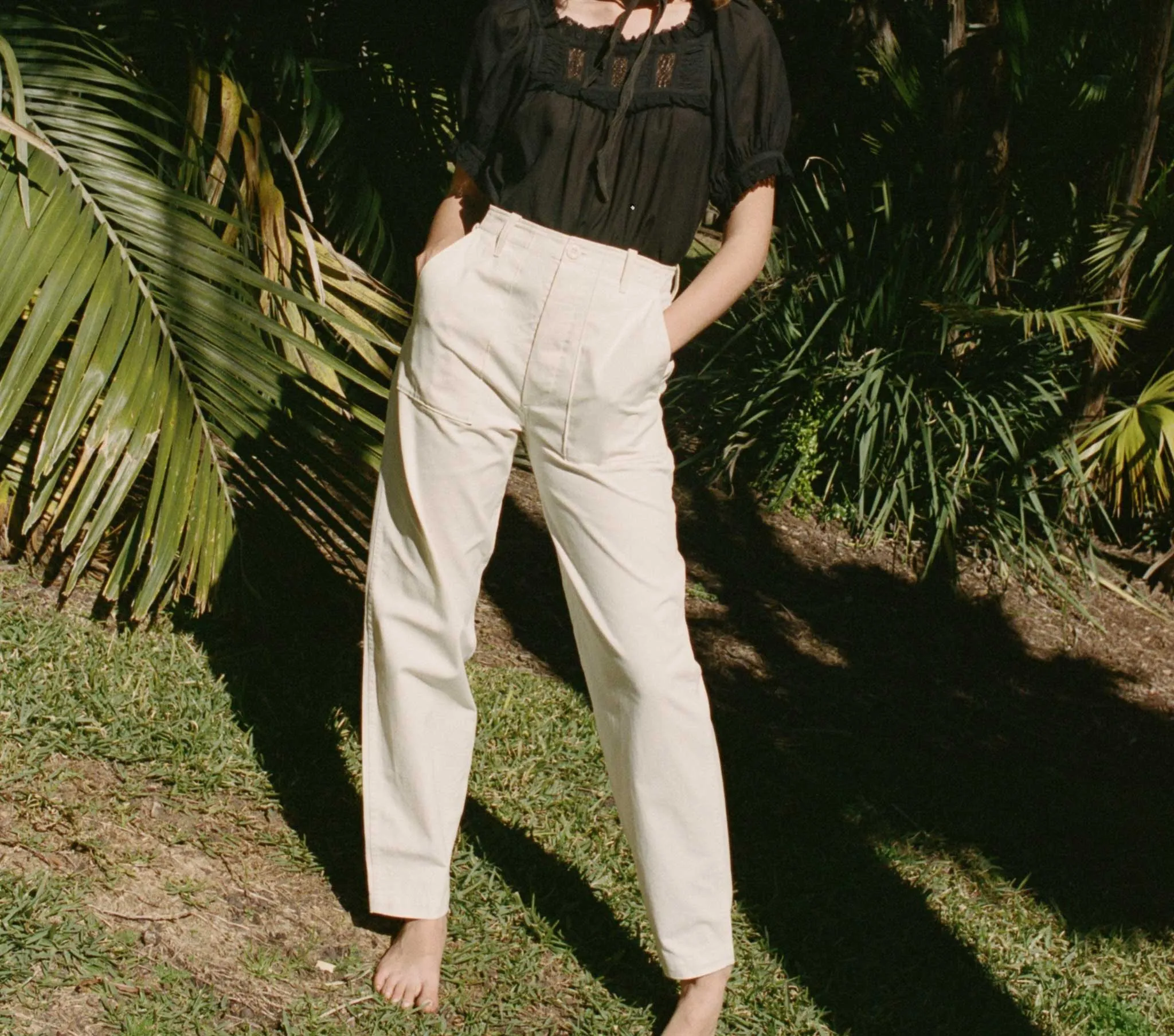WALKER PANT -- NUTMILK sold by Doen product image thumbnail 3