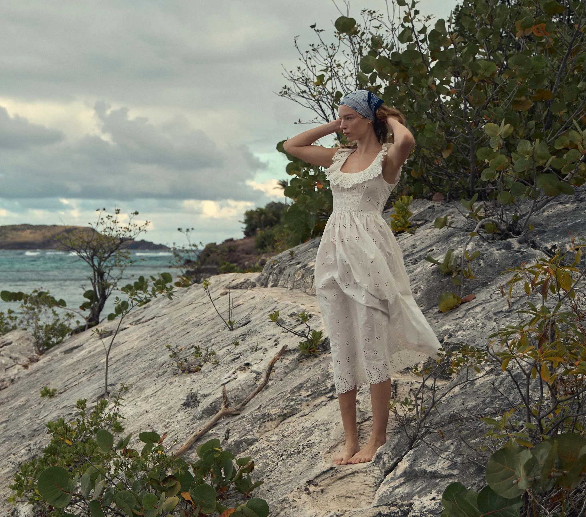 HMD -- FARAH DRESS -- SALT sold by Doen product image thumbnail 3