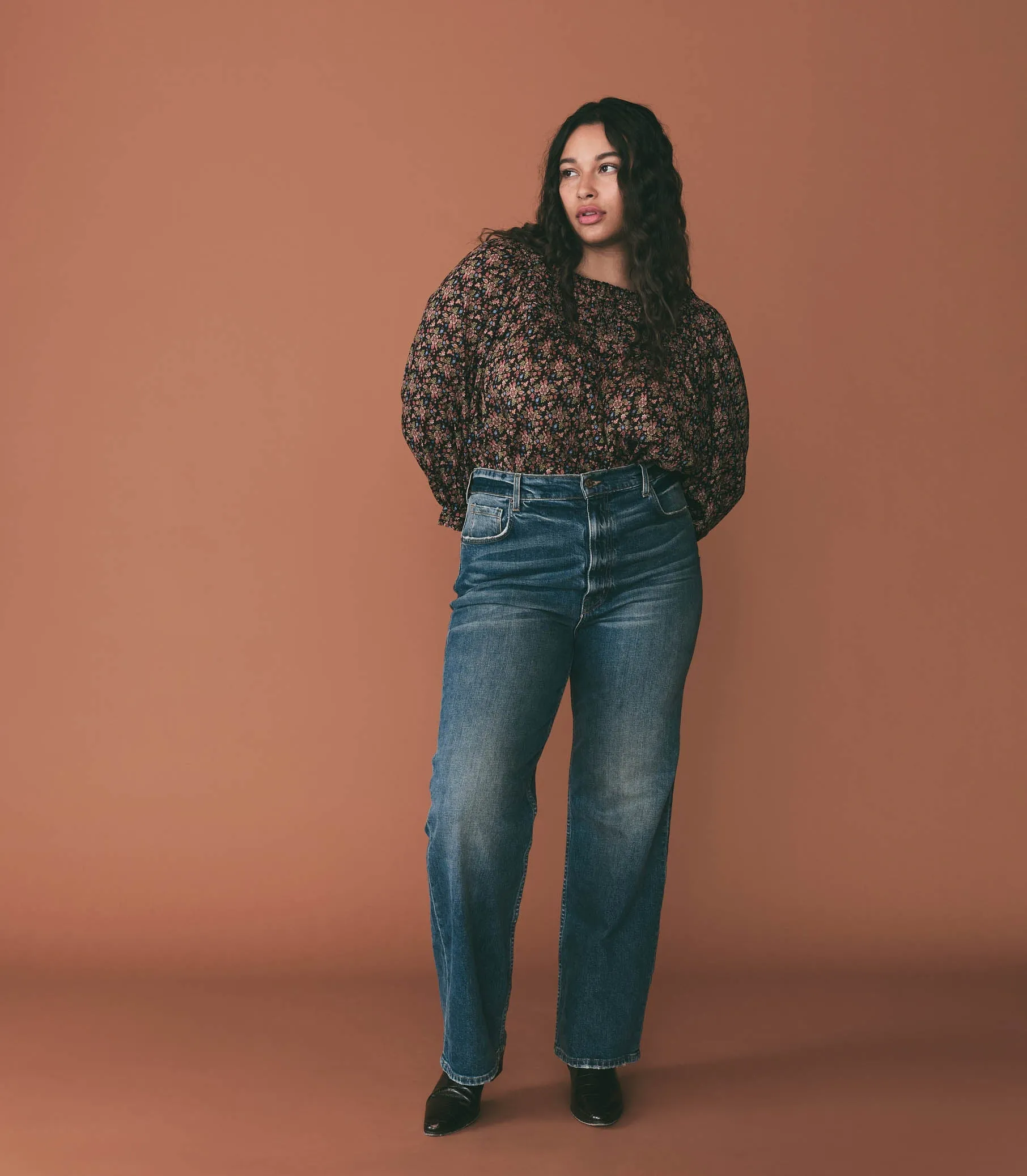 HMD -- AGOTHA TOP -- NOIR FOREST FLORAL sold by Doen product image thumbnail 4