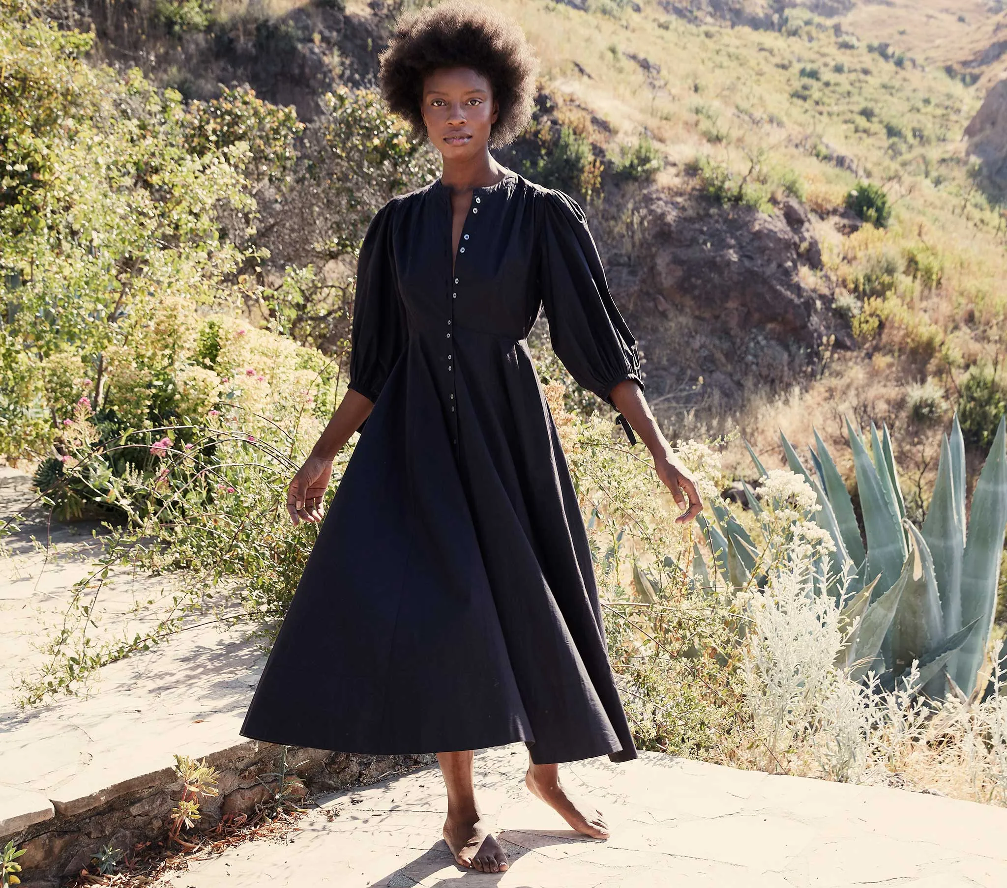 HMD -- EDESSA DRESS -- BLACK sold by Doen product image thumbnail 2