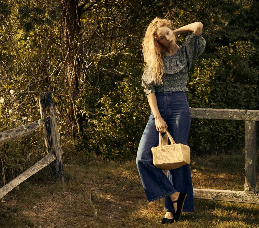 HMD -- LUCE TOP -- BLUE TISBURY PAISLEY sold by Doen