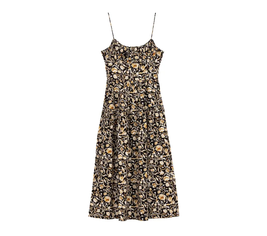 HMD -- BENOIT DRESS -- NOIR COLUMBIA STREET FLORAL sold by Doen