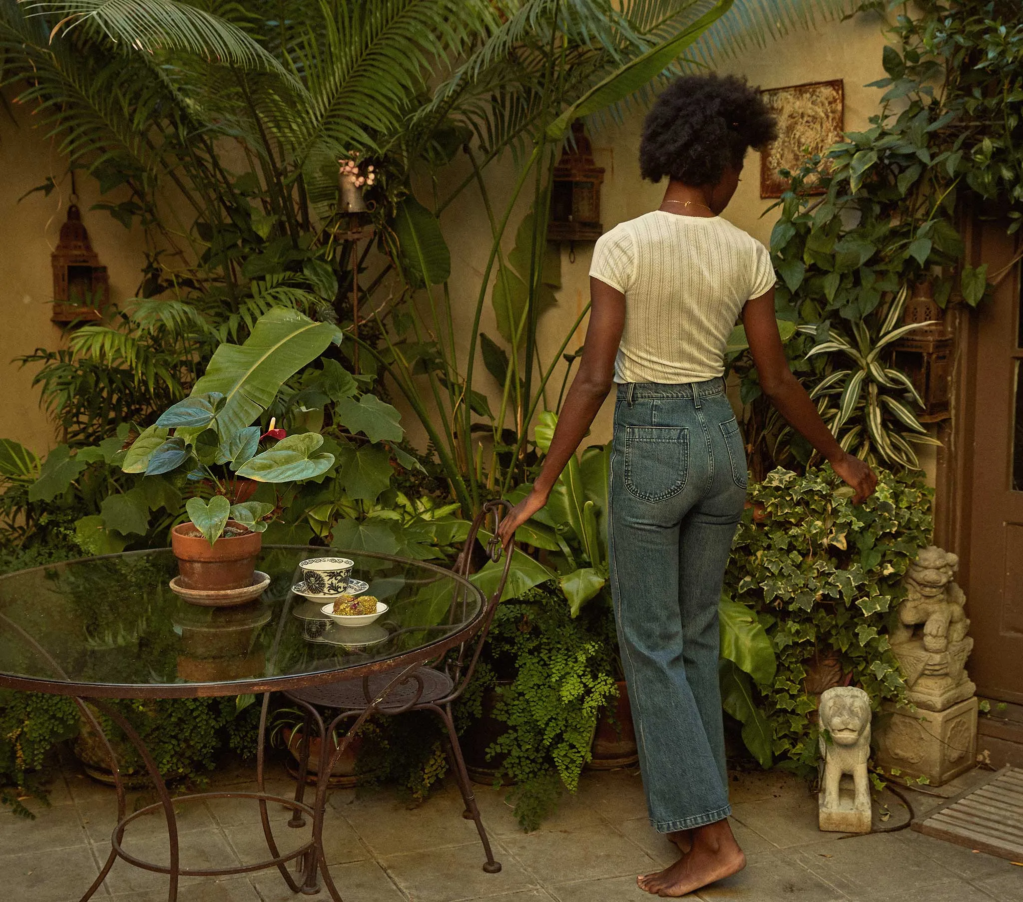 HMD -- VIVI TEE -- SALT sold by Doen product image thumbnail 5