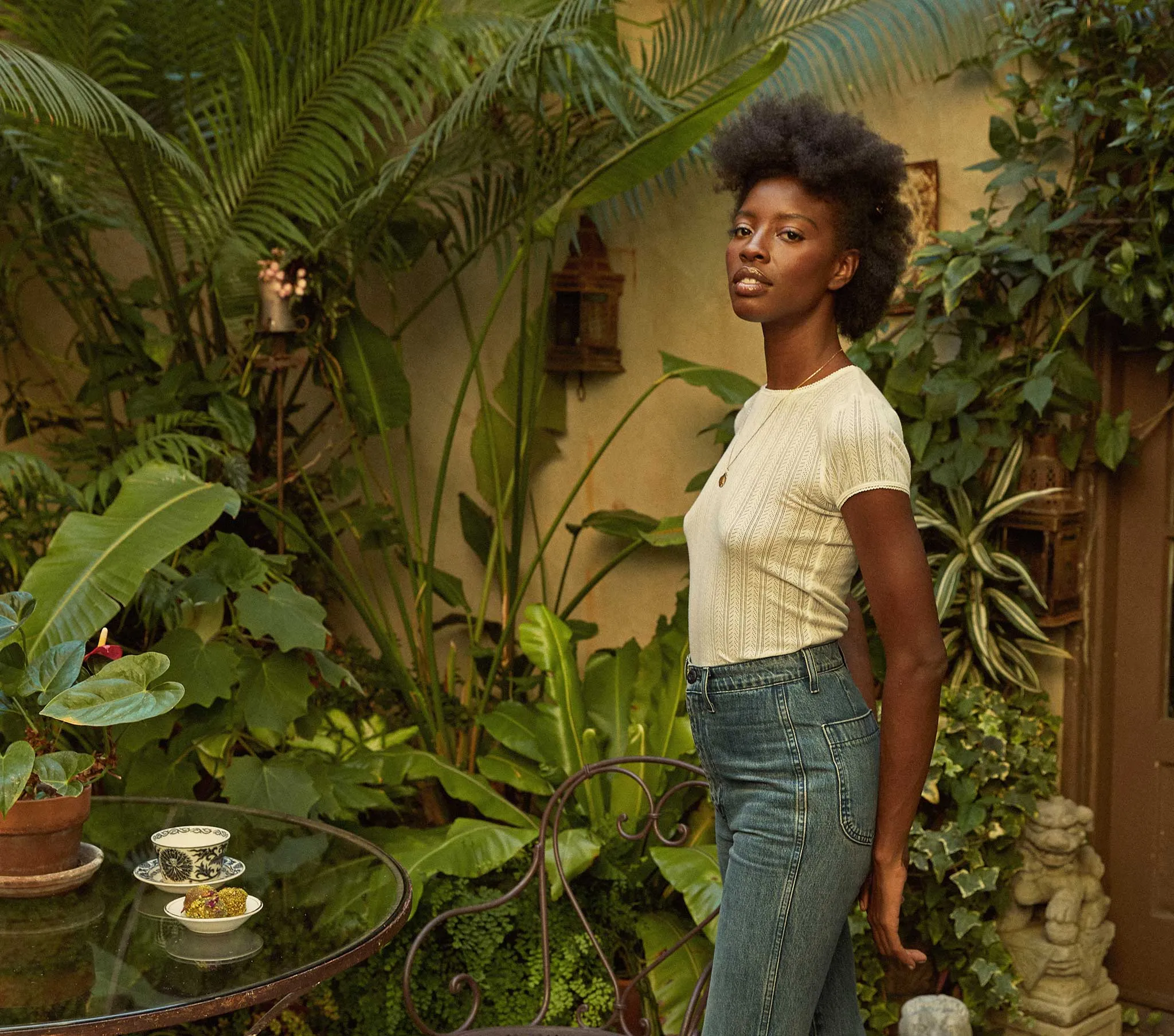 HMD -- VIVI TEE -- SALT sold by Doen product image thumbnail 2