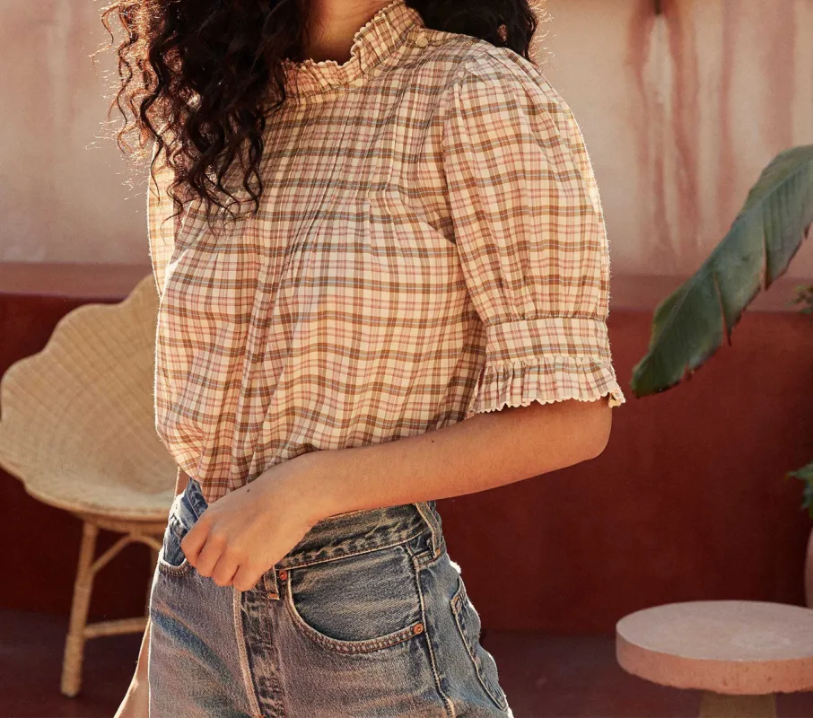 HMD -- DARIEN TOP -- THE AUSTEN PLAID sold by Doen