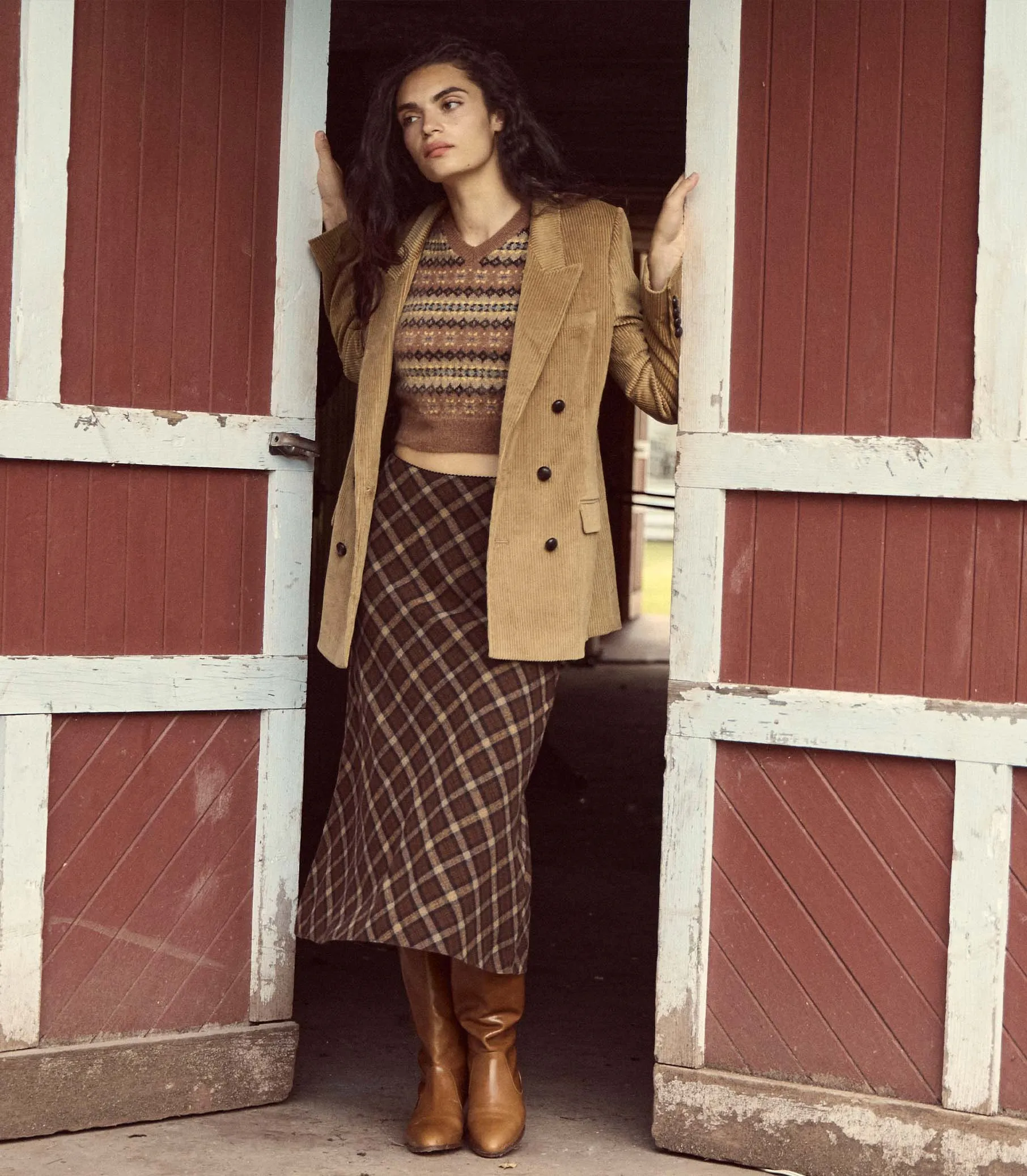 ELOWEN SKIRT -- CORNWALL PLAID sold by Doen