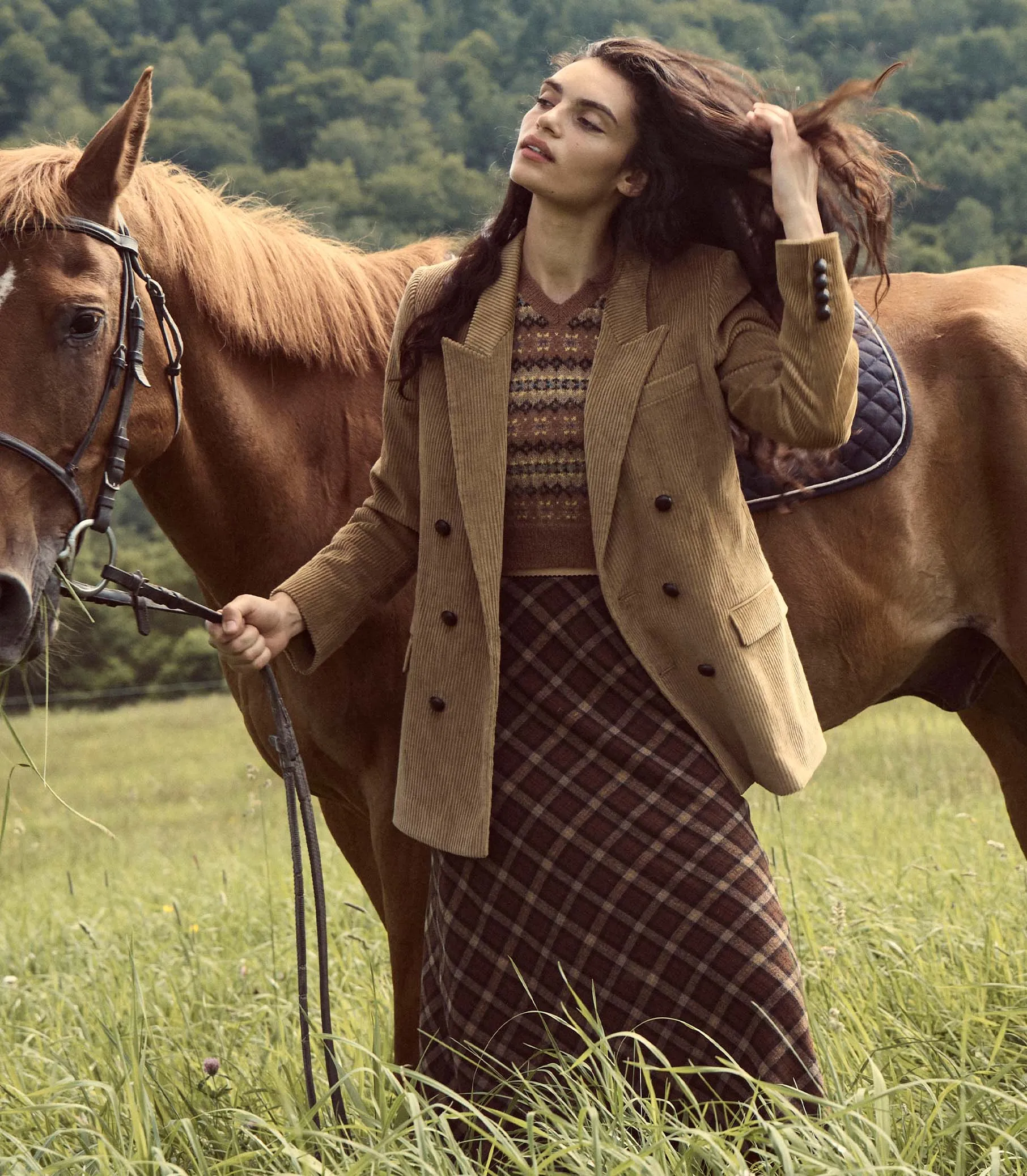 ELOWEN SKIRT -- CORNWALL PLAID sold by Doen product image thumbnail 3