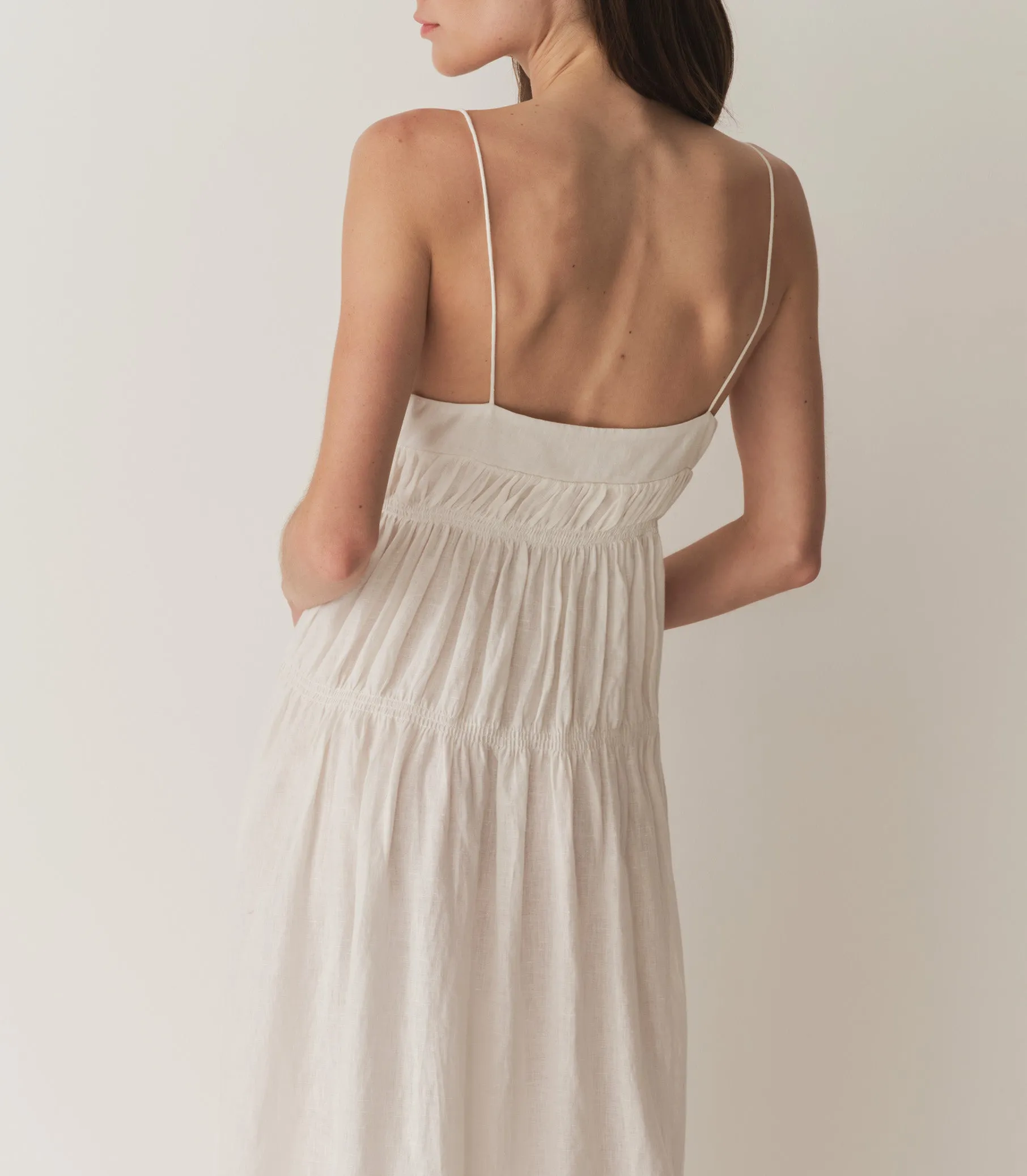 IRINA LINEN DRESS -- SALT sold by Doen product image thumbnail 4