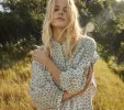 HMD -- OPAL DRESS -- BLUE FLORAL MEADOW sold by Doen