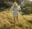 HMD -- OPAL DRESS -- BLUE FLORAL MEADOW sold by Doen