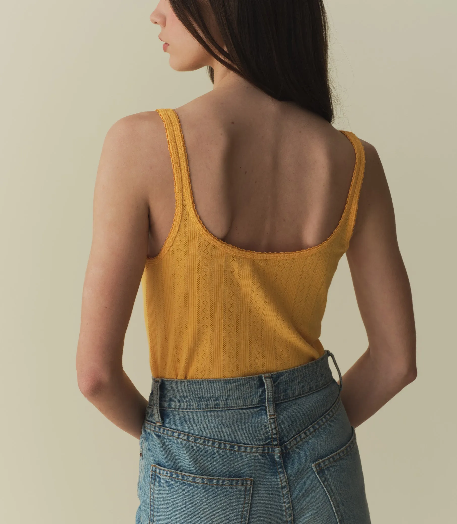 SHAE TANK -- JONQUILLE APOLLINE POINTELLE sold by Doen product image thumbnail 4