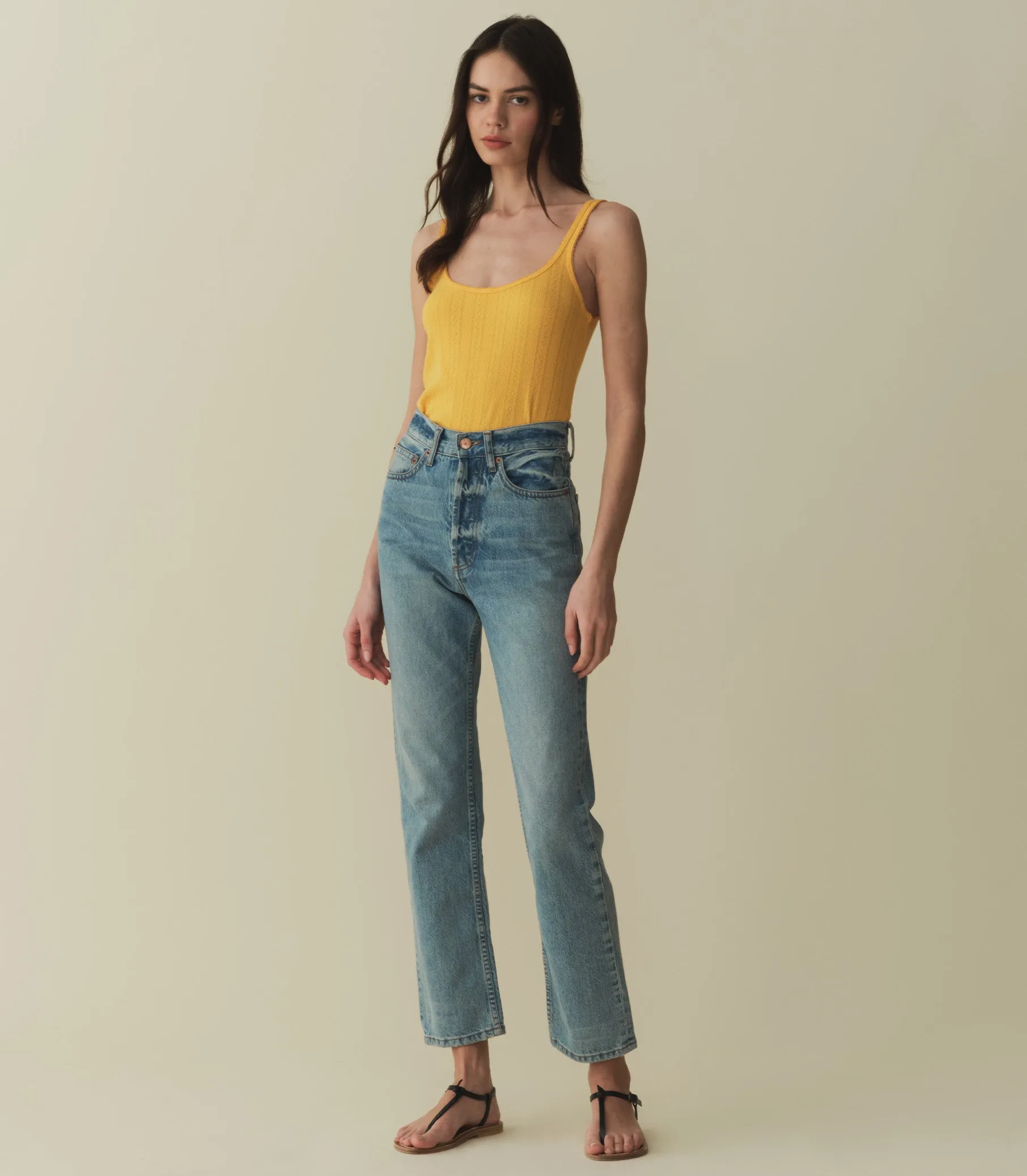 SHAE TANK -- JONQUILLE APOLLINE POINTELLE sold by Doen product image thumbnail 3