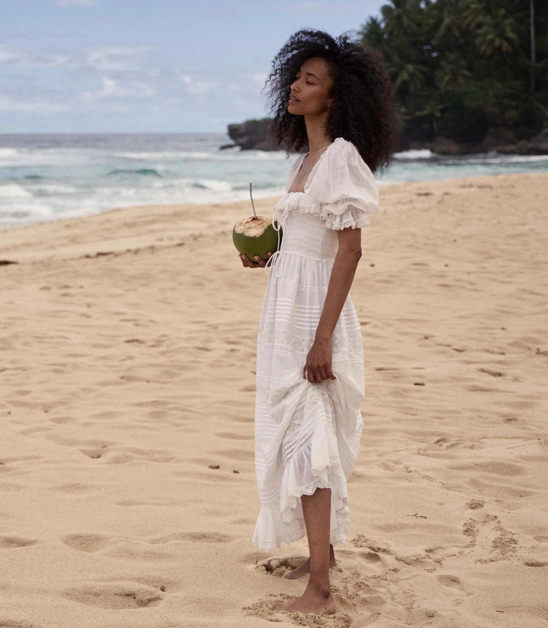 IZABAL DRESS -- SALT sold by Doen product image thumbnail 4