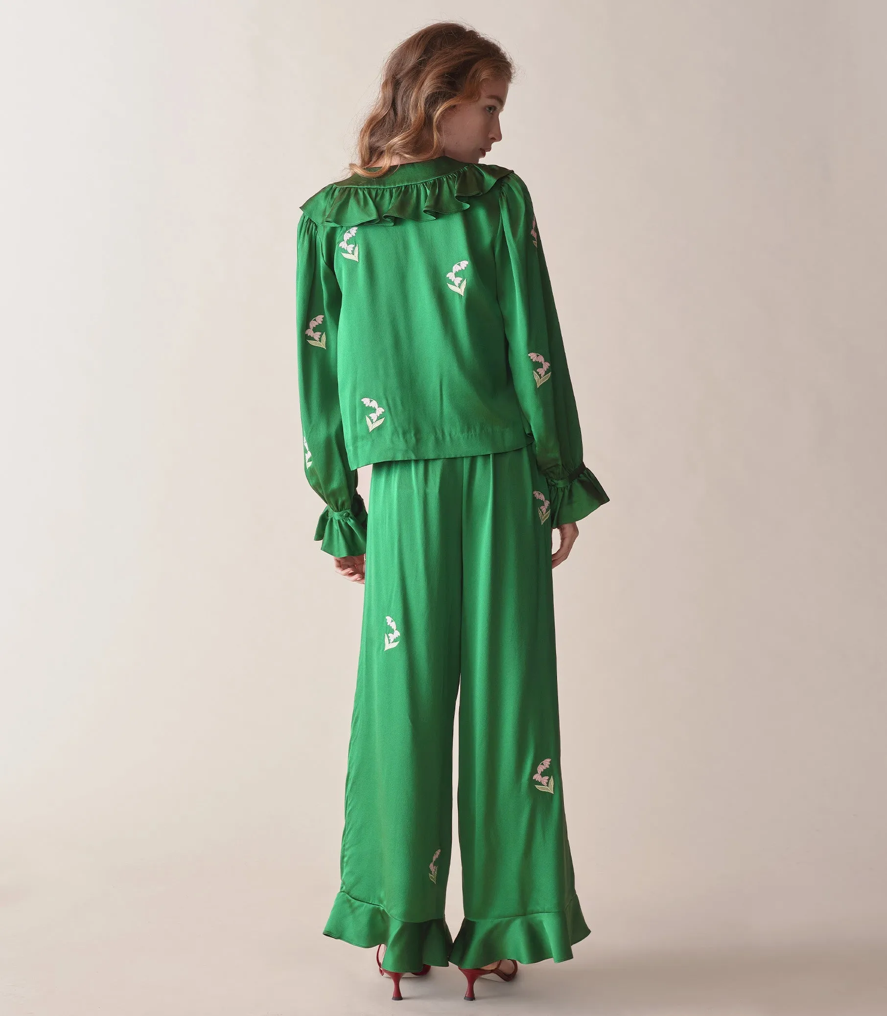 HMD -- SOLANGE TOP -- EMERALD IVY sold by Doen product image thumbnail 4