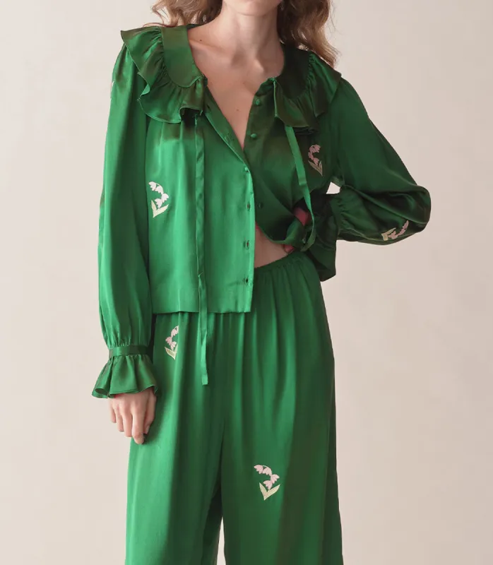 HMD -- SOLANGE TOP -- EMERALD IVY sold by Doen