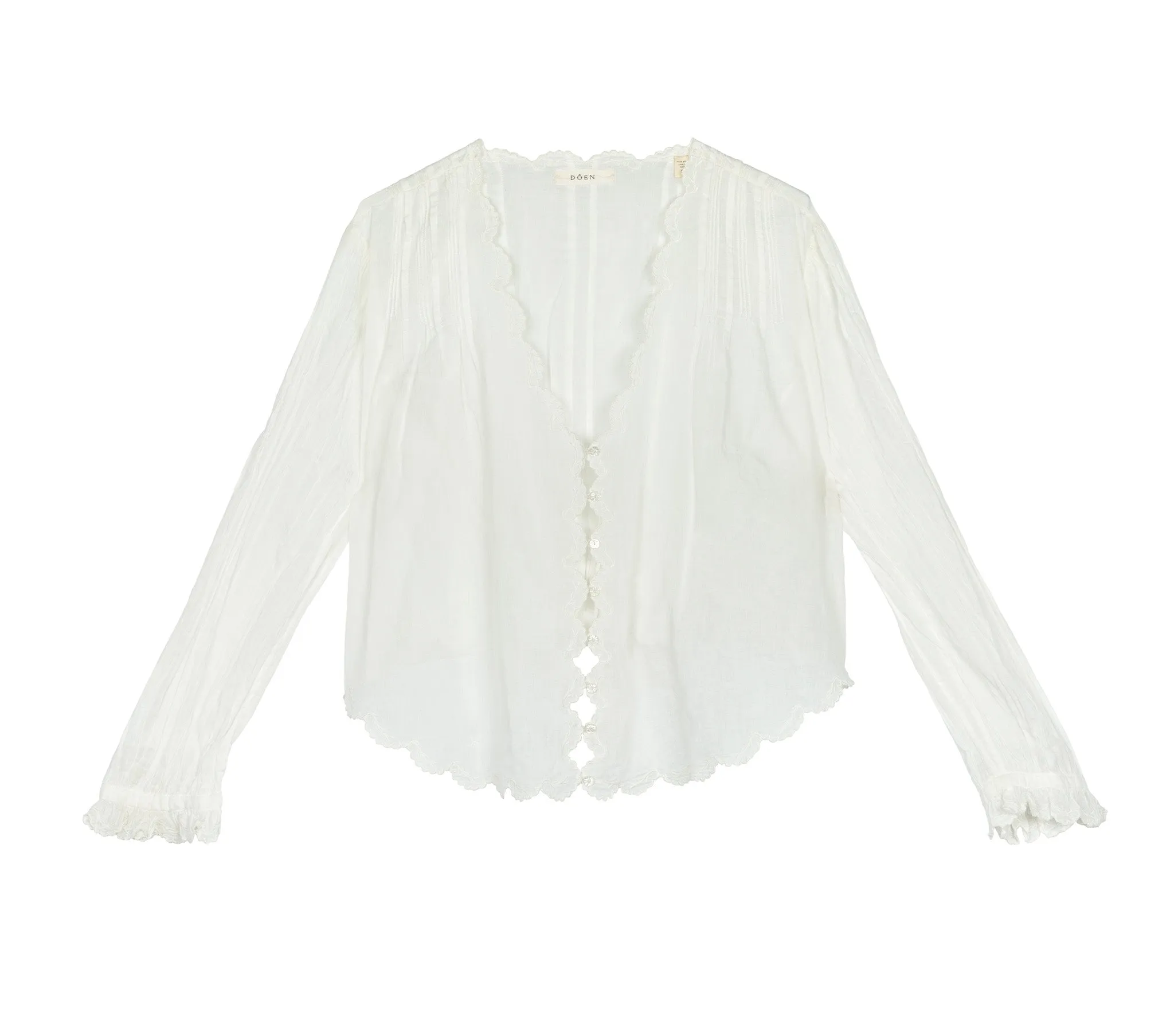 HMD -- ELAYNE TOP -- SALT sold by Doen product image thumbnail 3