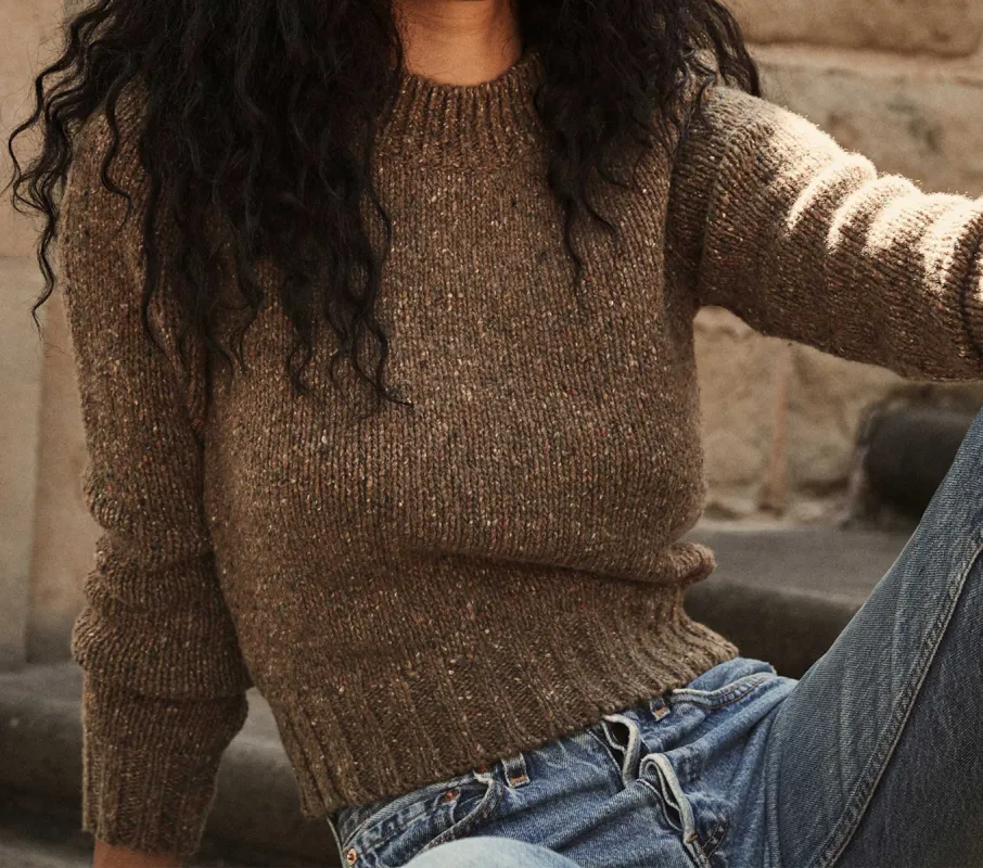 HMD -- KAIA SWEATER -- HICKORY sold by Doen
