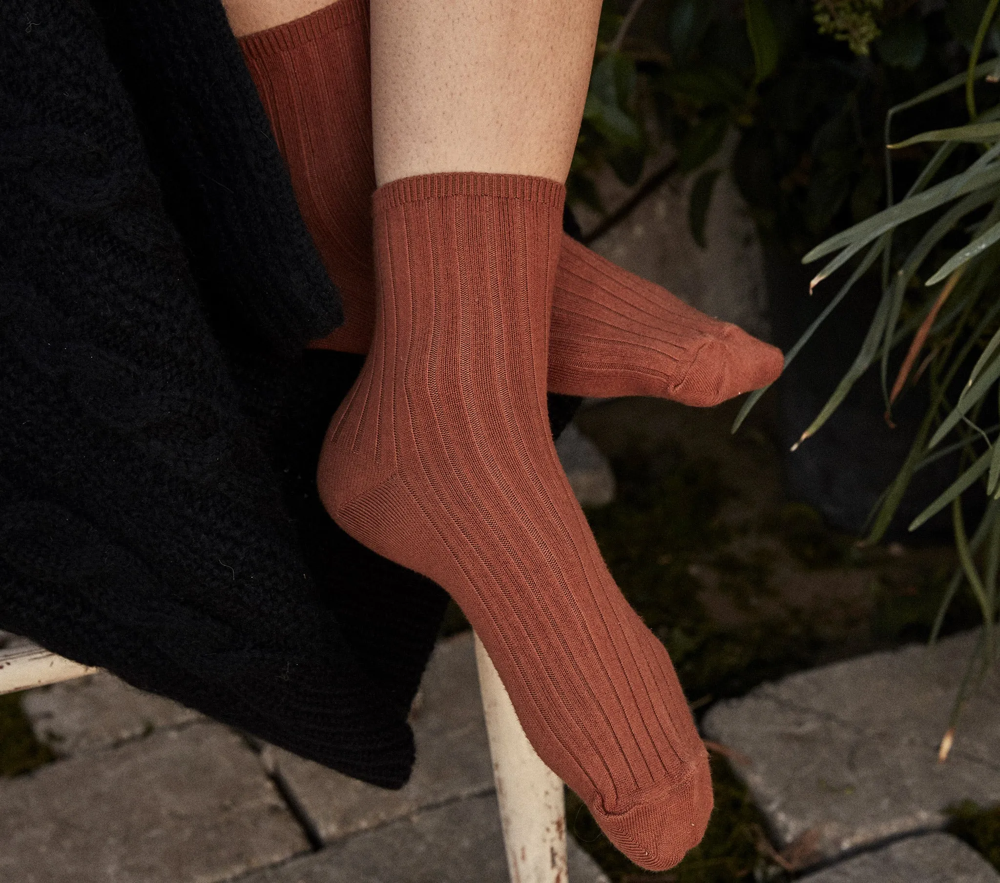 COLLÉGIEN ANKLE SOCK -- PAIN D'EPICES sold by Doen