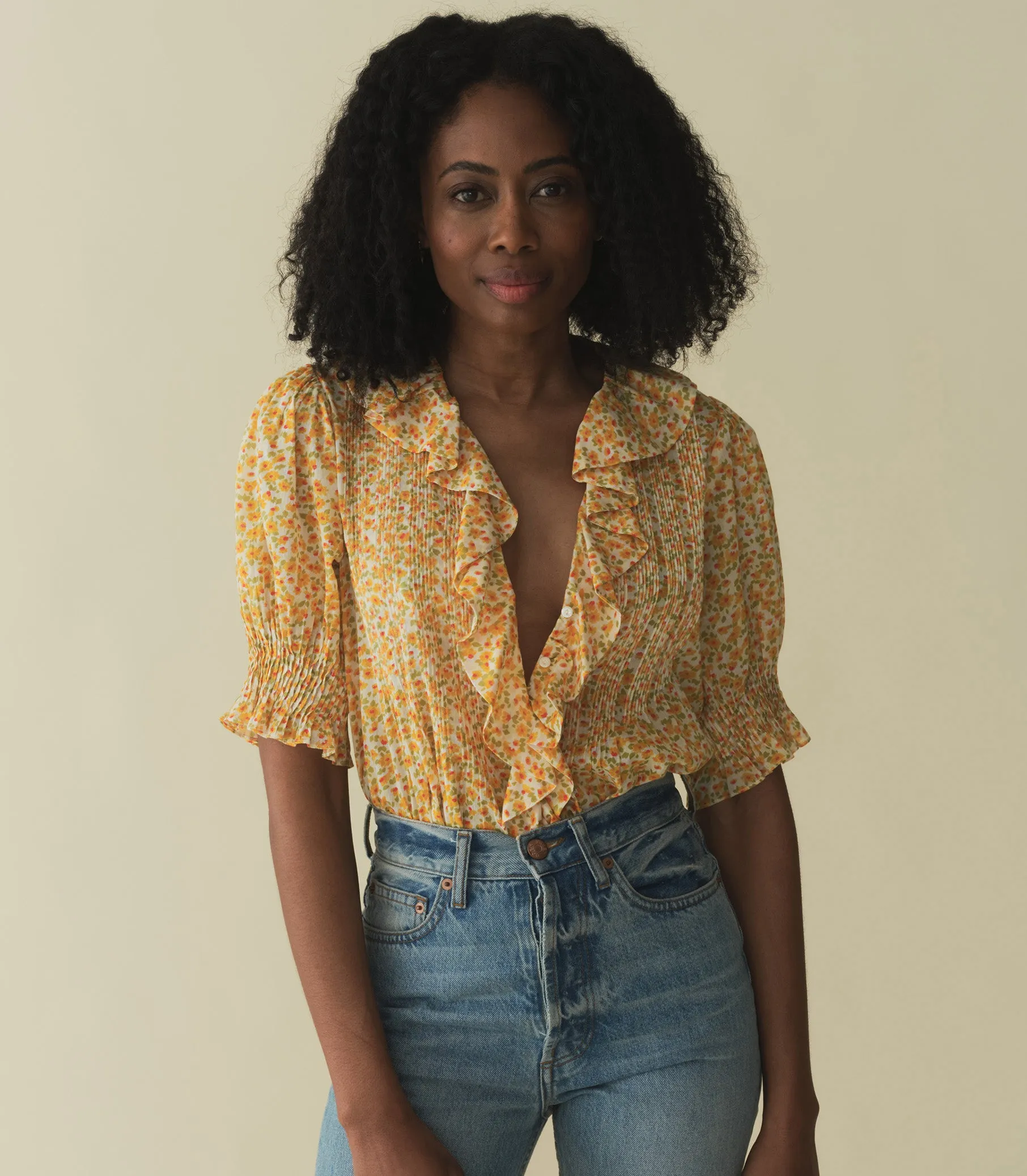 HENRI TOP -- CLEMENTINE DAISY FIELDS sold by Doen