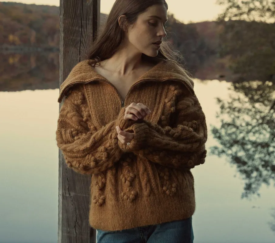 HMD -- LYON SWEATER -- TABAC sold by Doen